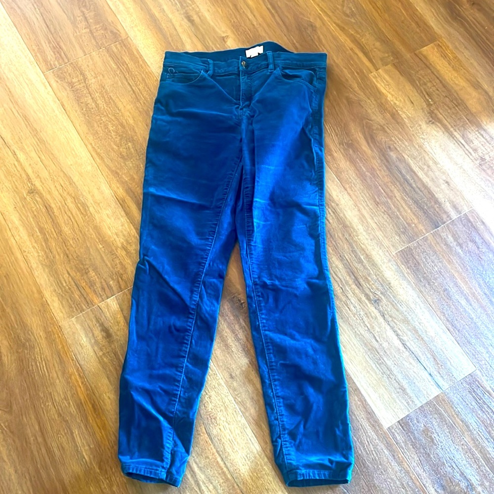 Velvet blue pants